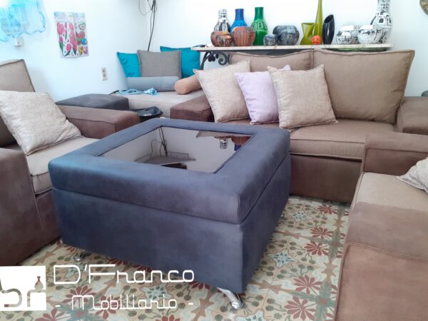 Mesa baja tapizada  #2