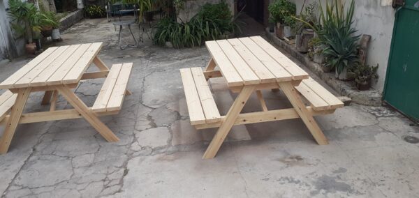 Banco de picnic de 6 plazas