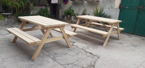 Banco de picnic de 6 plazas