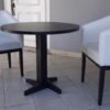 Juego de comedor de dos sillas tapizadas