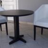 Juego de comedor de dos sillas tapizadas