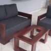 Conjunto sofá y butaca Masi