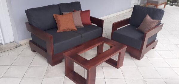 Conjunto sofá y butaca Masi