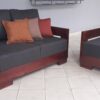 Conjunto sofá y butaca Masi